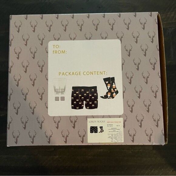 Lord’s Rocks Men’s Whiskey Themed Gift Set (Small) New in Box! - Picture 2 of 3